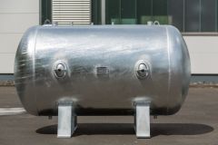 2000 Liter Druckluftbehälter liegend, verzinkt - 11 bar (MADE in GERMANY)