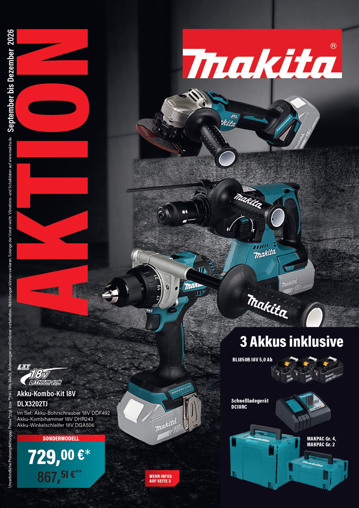 Makita Aktionsprospekt September bis Dezember 2026