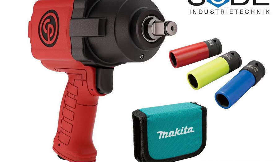 Chicago Pneumatic CP7741 Schlagschrauber + Makita Stecknüsse