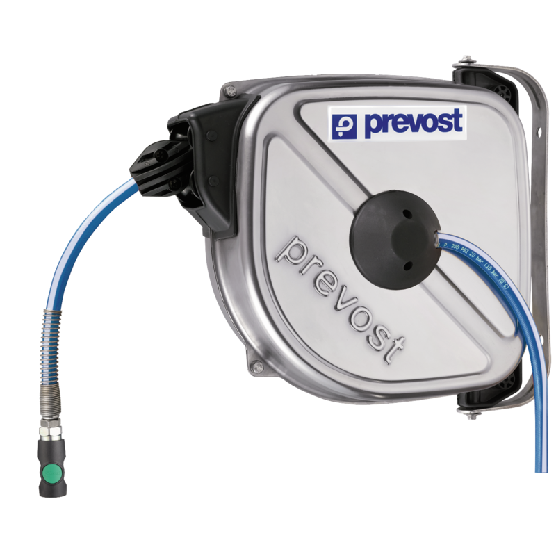PREVOST DRFI1012ESHE  10 m automatischer Edelstahl-Schlauchaufroller (10 x 14 mm)