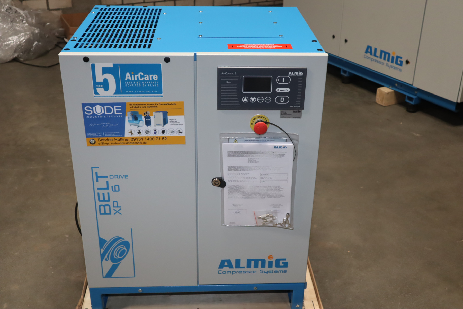 5,5 kW Schraubenkompressor 680 l/min ALMIG BELT XP 6