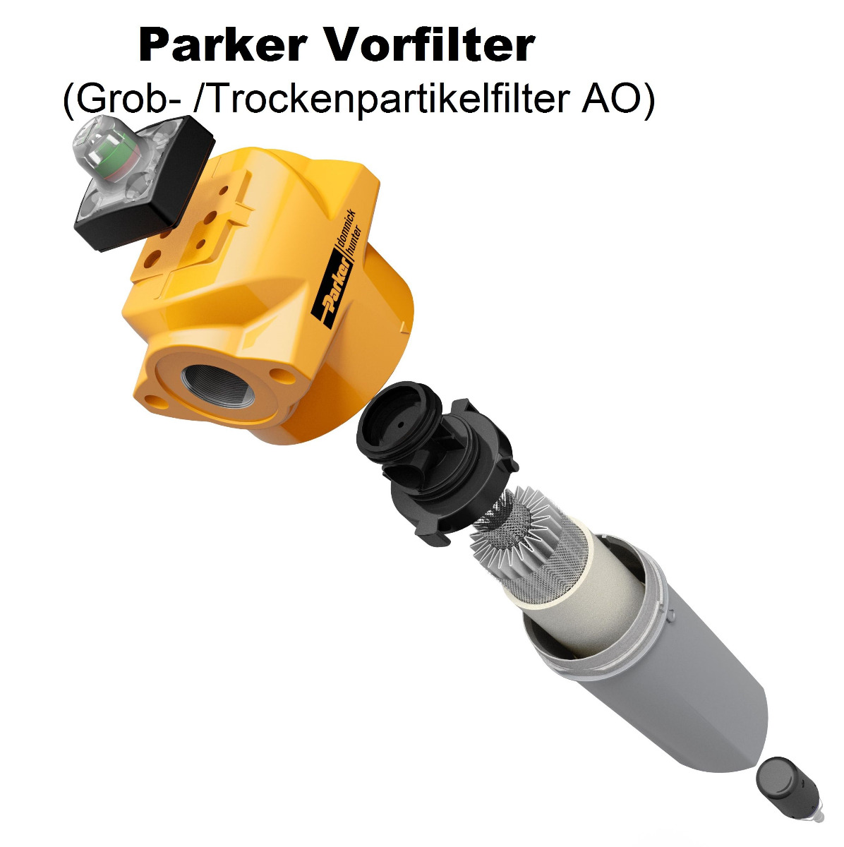 1 1/2" PARKER Vorfilter AO (1 µm) bis 6,6 m³/min