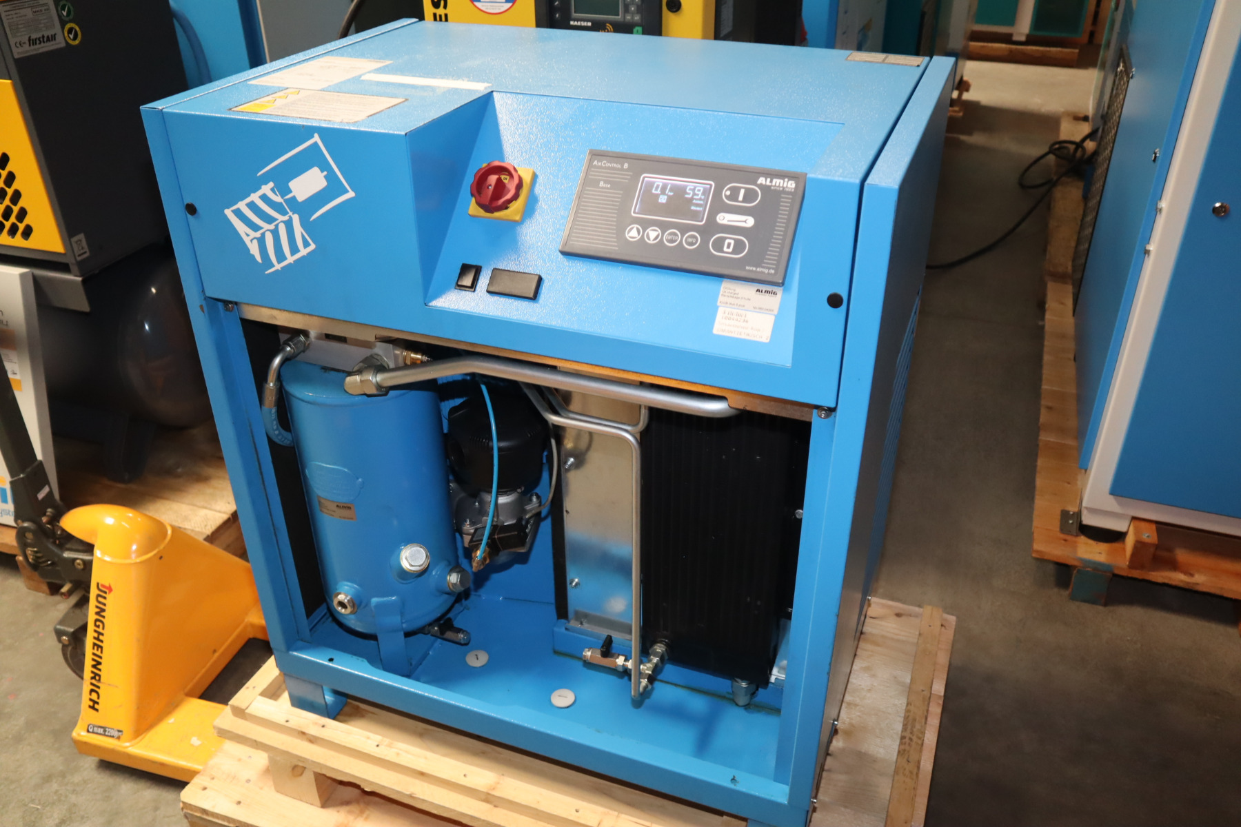 variabler 7,5 kW Schraubenkompressor ALMIG FLEX 7 BJ.2016