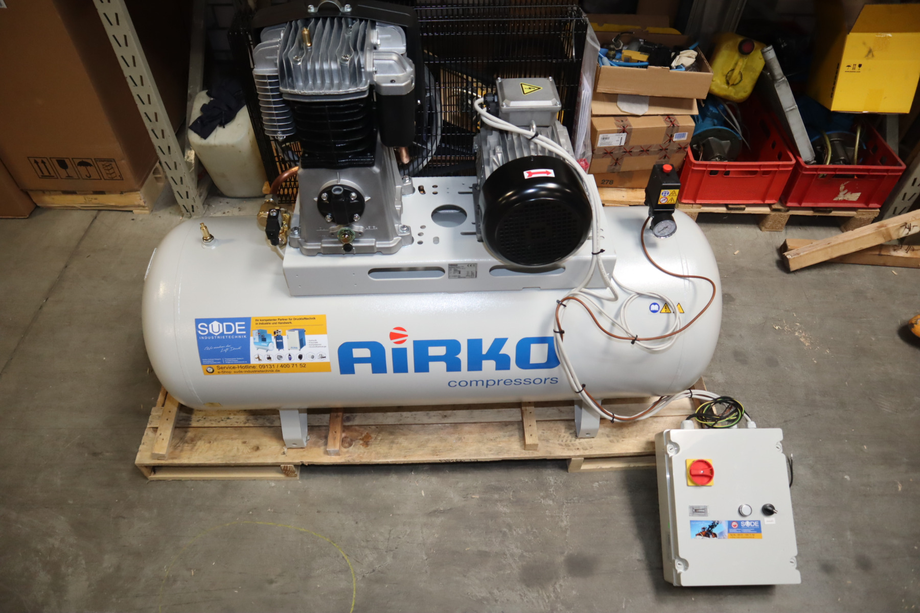 Kolbenkompressor Druckluftkompressor Airko Maxxi 5,5D-270 liegend
