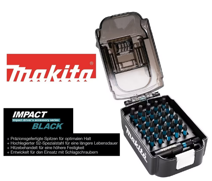 Makita Bit-Set 31tlg gepanzerte Bits IMPACT BLACK E-03084
