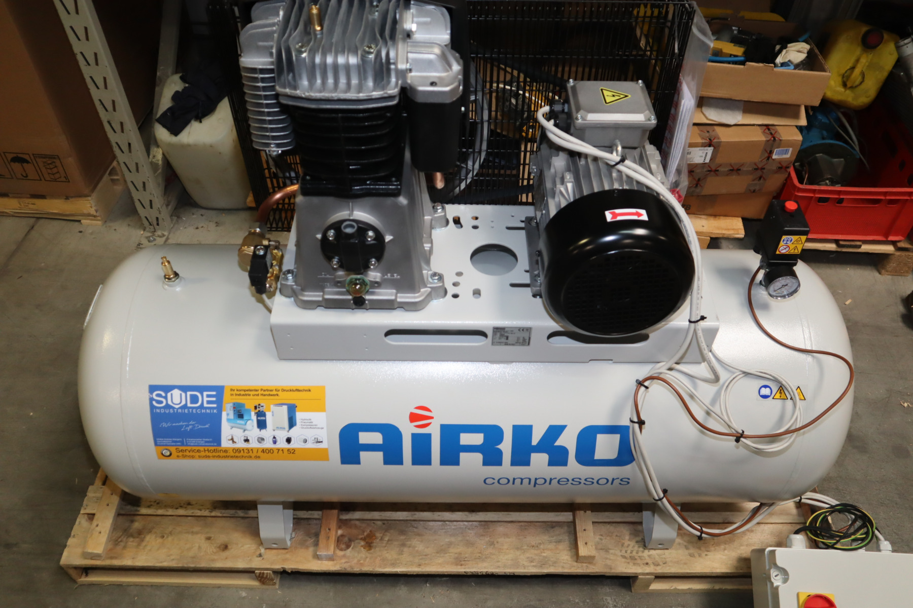 Kolbenkompressor Druckluftkompressor Airko Maxxi 5,5D-270 liegend