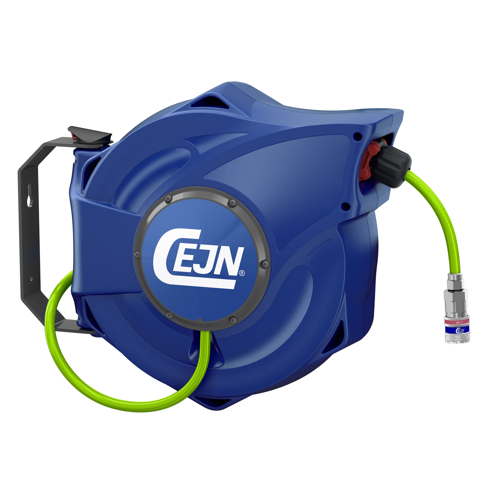Cejn SafetyReel Schlauchaufroller vers. Größen & Längen m. eSafe Kupplung neongrün