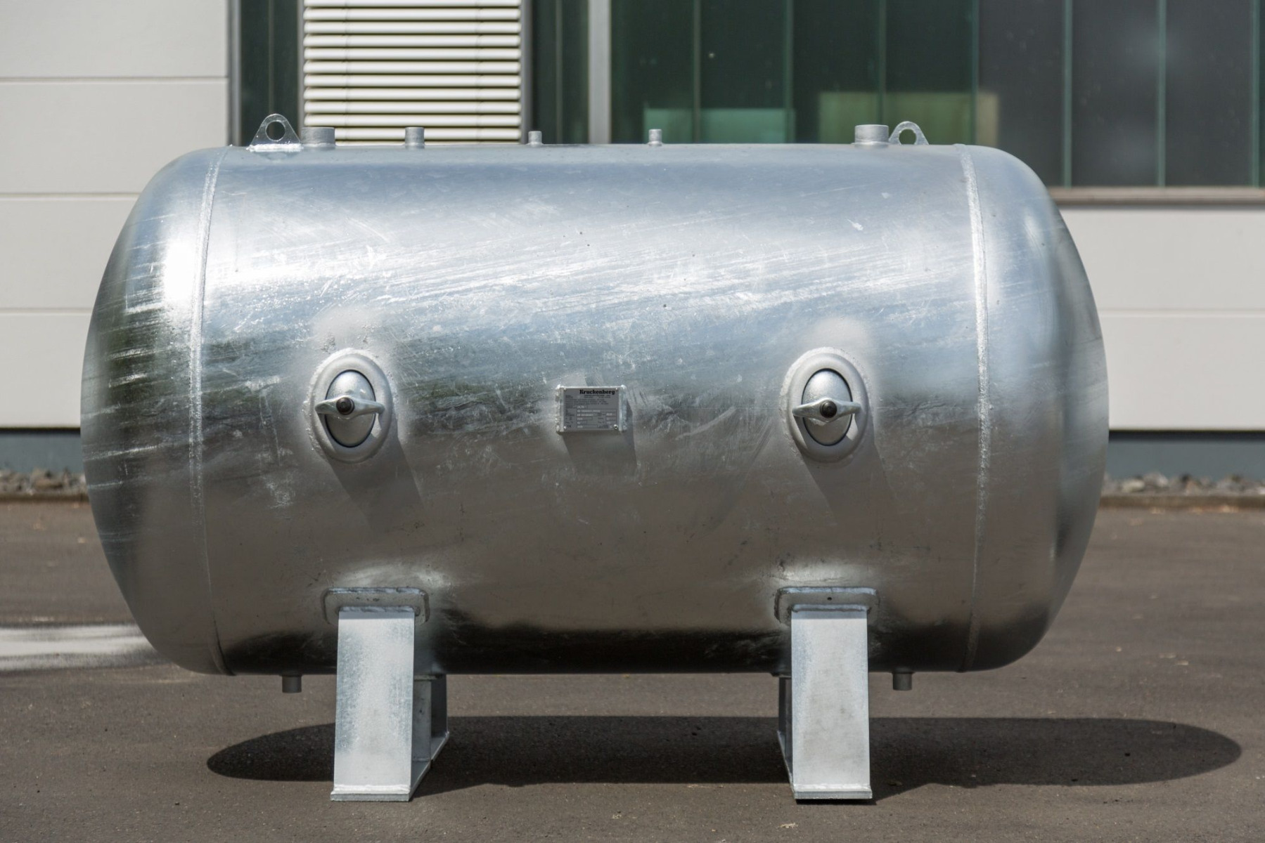 1500 Liter Druckluftbehälter liegend, verzinkt - 16 bar (MADE in GERMANY)