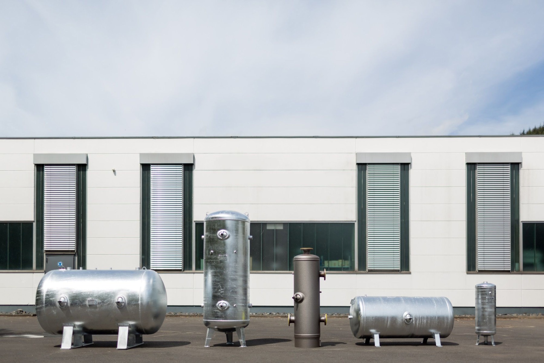 10000 Liter Druckluftbehälter stehend, verzinkt - 11 bar (MADE in GERMANY)