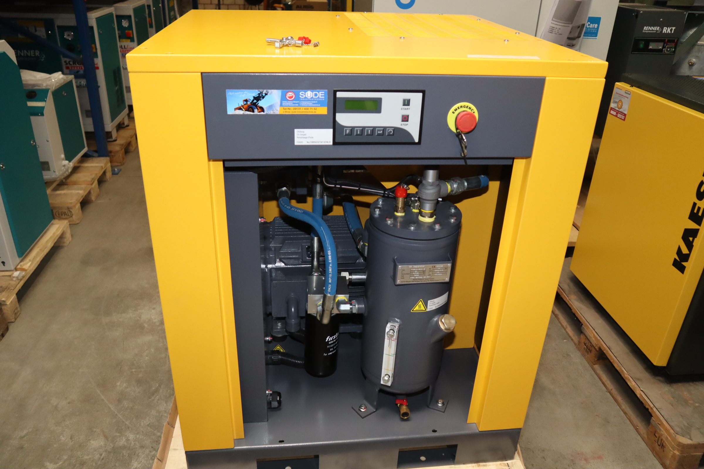 15 kW Schraubenkompressor FirstAir FAS15 Werkstattkompressor