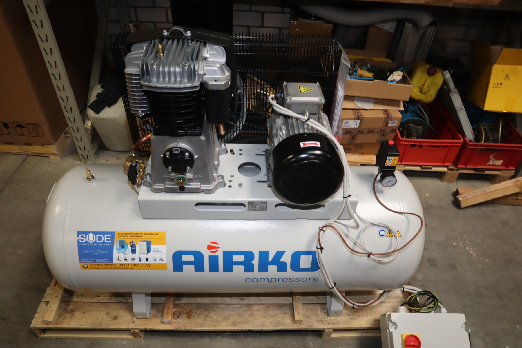 Kolbenkompressor Druckluftkompressor Airko Maxxi 5,5D-270 liegend