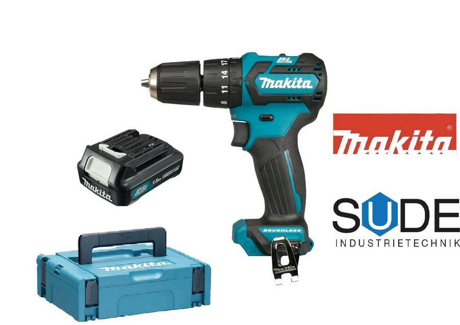 Makita Akku-Bohrschrauber 10,8V HP332D, inkl.1,5Ah Akku, Makpac