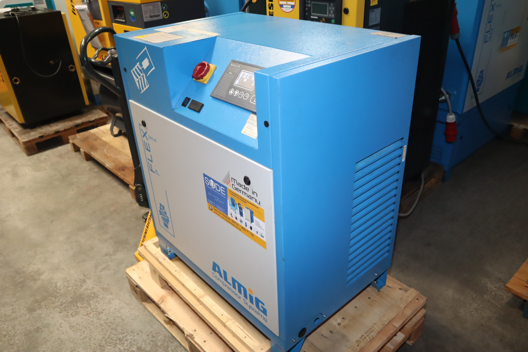 variabler 7,5 kW Schraubenkompressor ALMIG FLEX 7 BJ.2016