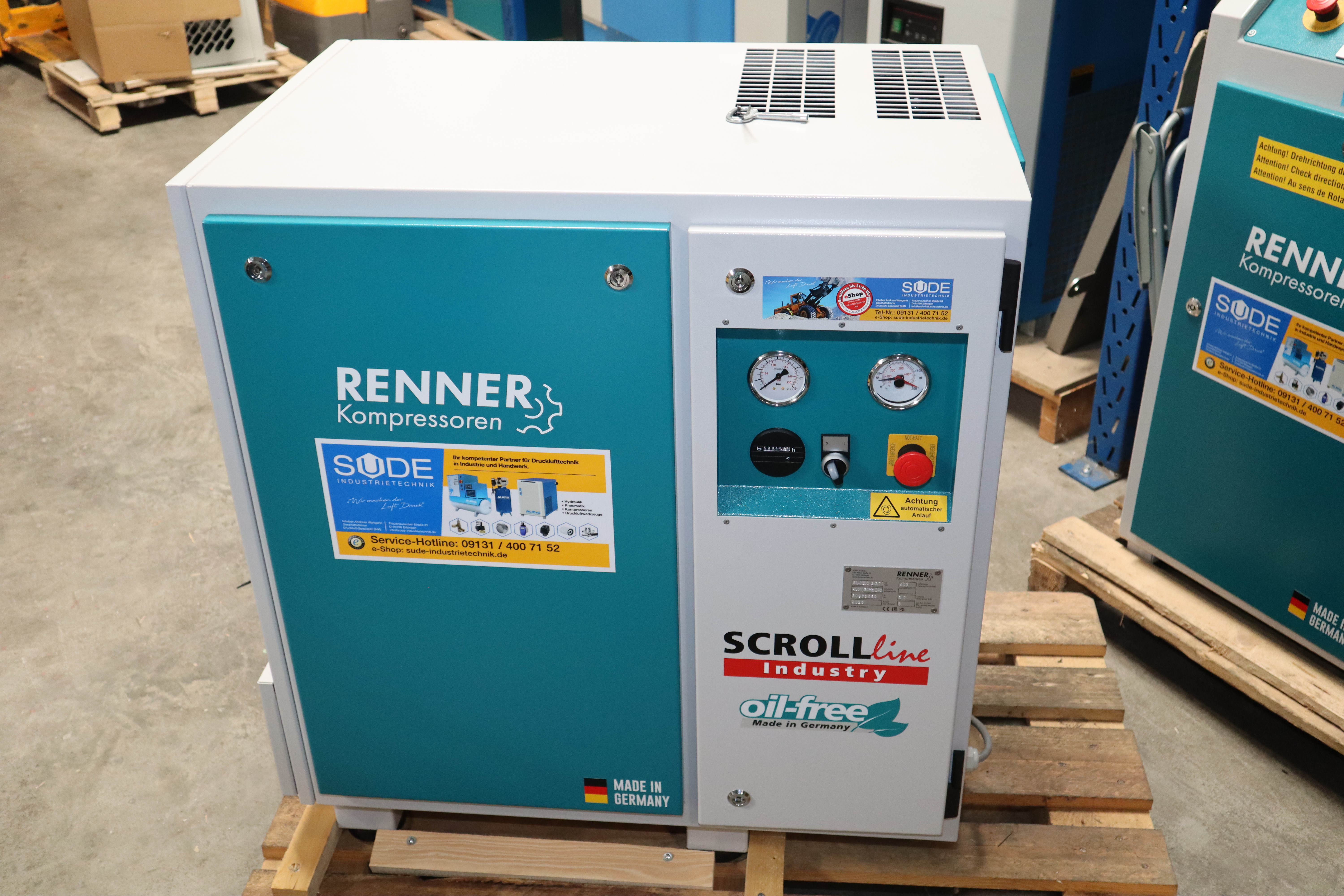ölfreier SCROLL 3,7 kW Kompressor RENNER SL-NEO 3-3,7 I