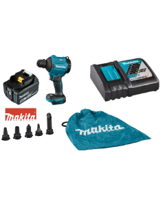 Makita Akku Gebläse DAS180Z, inkl 5,0Ah Akku + Ladegerät