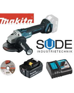 25mm Makita Akku-Winkelschleifer DGA504 Ladegerät und 5 Ah Akku