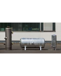 1000 Liter Druckluftbehälter liegend, verzinkt - 11 bar (MADE in GERMANY)