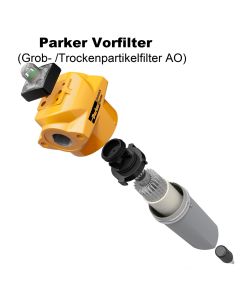 3/8" PARKER AO Vorfilterfilter (1 µm) bis 0,6 m³/min