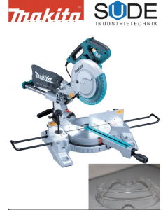 Neue MAKITA Kapp- und Gehrungssäge LS1018L mit Schutzbrille
