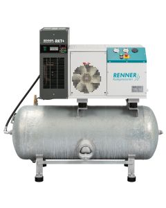 Schraubenkompressor 10 bar mit 250 Liter Behälter & Trockner RENNER RSDK-B 5,5
