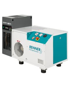 Schraubenkompressor 10 bar mit integriertem Kältetrockner RENNER RSK-B 4,0