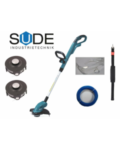 GESCHENKSET Makita Akku Rasentrimmer DUR181Z Schutzbrille Zubehör