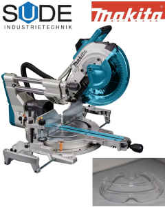 Neue MAKITA Kapp- und Gehrungssäge LS1219L mit Schutzbrille