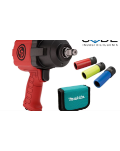 Chicago Pneumatic CP7741 Schlagschrauber + Makita Stecknüsse