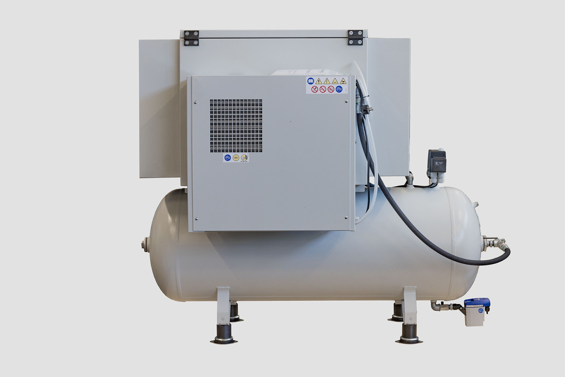 AIRKO-H-559-270-B-KT Kompakt Kolbenkompressor mit 270 Liter Behälter und Schalldämmbox und Kältetrockner