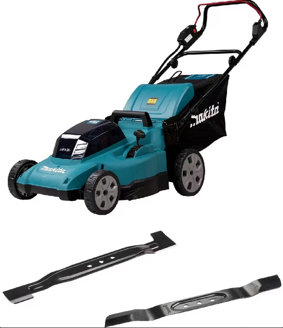 MAKITA DLM480Z Akku-Rasenmäher mit Sichel- und Mulchmesser
