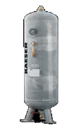 150 Liter Druckluftbehälter stehend, verzinkt - 16 bar